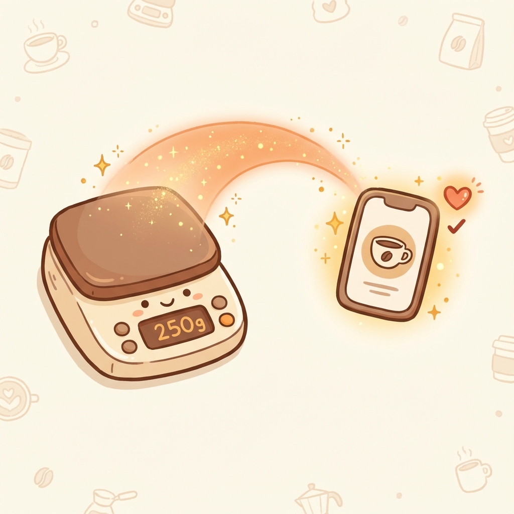 Scale connecting to app via Bluetooth